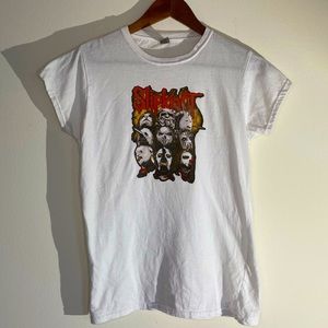 Slipknot Fitted Graphic Tee (“Baby Tee”) + FREE Sticker